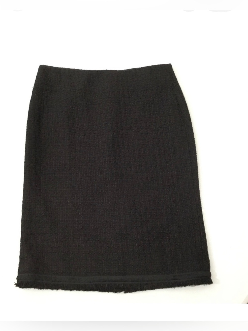 Talbots Textured Fringe bottom Pencil Skirt
